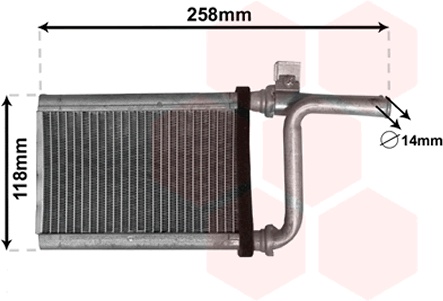 Radiator aeroterma   Mitsubishi Pajero III,IV (poz.86245)