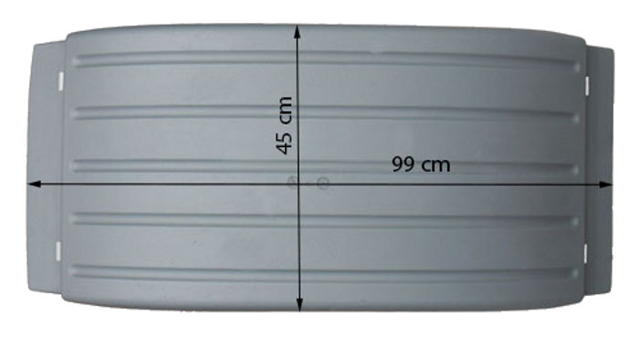 Aripa axa II FATA capac cu chingi 45x99 cm Man TGA/TGS/TGX 8x4 