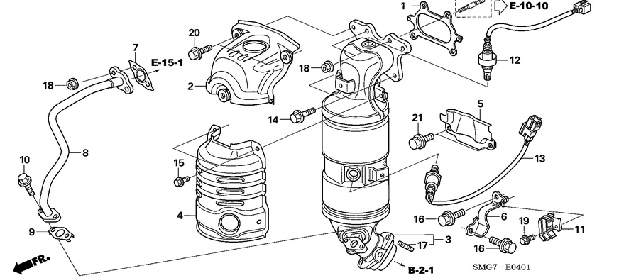 Sonde Lambda motor 1,8 Honda (inainte si dupa catalizator)