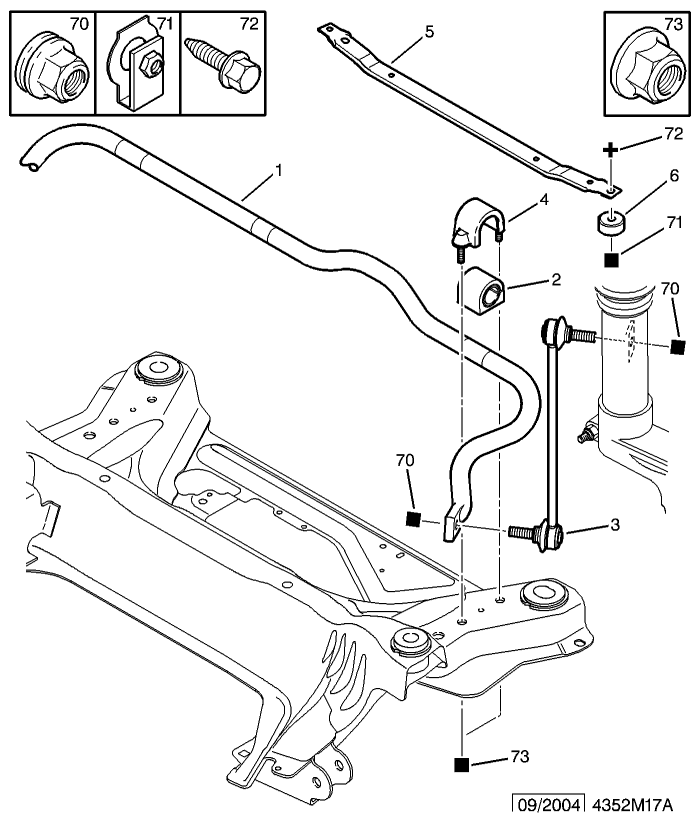 Traversa inferioara intre lonjeroane Citroen C5 II (poz.5)