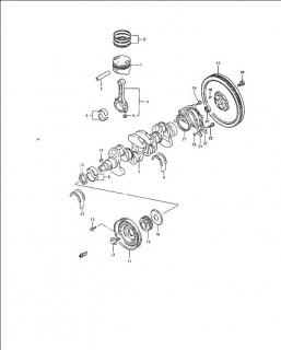 Volanta rigida motor 1,3 Suzuki Samurai