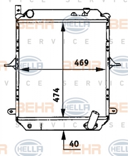 Radiator racire Nissan Cabstar E motor 3,0TD