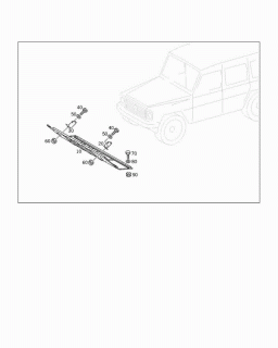 Scut motor fata G Class (poz.10)